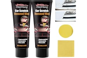 EXCELLAELITE Car Paint Scratch Repair, 2 PCS Car Wax, Car Polishing Kit, Car Scratch Repair Paste Premium, Car Scratch Remover Kit with Wipe & Sponge for Vehicles for Deep Scratches