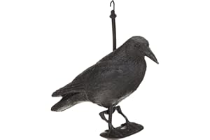 Unimet Kunststoff, Brema Gartenfigur Rabe, Schwarz, 38 cm
