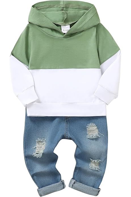 Veste Jean Enfant Avec Capuche | Blouson Denim - Printemps/Automne