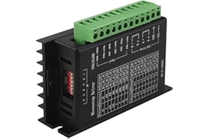 OUYZGIA TB6600 Controlador de Motor Paso a Paso 4A 9-42V Controlador de Motor Paso a Paso Nema 17/23/34, para 42 57 86 de motor paso a paso, Versión Mejorada-1pcs
