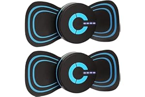 COTSOCO 2Hosts&2Pads Portable Whole Body Massager, Dual Neck Back Massager for Pain Relief, Dynamic Fitness Workout Gear, Portable Mini Massager for Neck Back Waist Arms Legs Aches, Easy Use at Home/Office