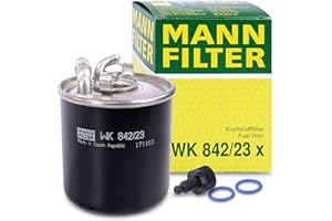 ‎MANN-FILTER Original MANN-FILTER Fuel filter WK 842/23 X – Fuel filter set with gasket / gasket set – For Passenger Cars and Buses