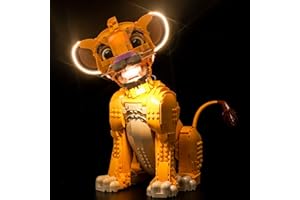 BRICKBLING Juego de luces LED para Lego 43247 Disney Simba, el joven Rey León, juego de iluminación decorativa para Lego Young Simba el Rey León, juguete creativo – Versión estándar