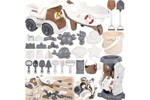 NLMWTI Sandkasten Spielzeug, 30 Stück Sandspielzeug ab 1 2 3 Jahr, Gartenspielzeug Kinder mit Badespielzeug, Sandeimer, Schaufeln&Gießkanne