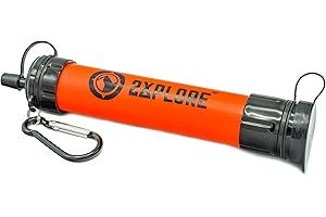 2xplore- Water Filter Straw- Personal Water Filter For Water Purification Used For Camping, Outdoors And Survival Equipment.