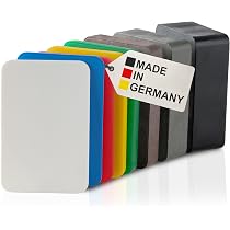 BAUHELD Verglasungsklötze 100x20mm – 1-6mm, 50 Stück, Made In Germany – Mit Belüftungssystem & Rutschfester Riffelung