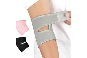 Fefod Armbågsstöd för tendinit, Justerbar Armbågsskydd, Armbågsortos för Nattsömn och Dagarbete, Ledvärk och Artrit, Sportska
