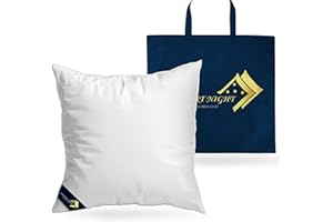 COMFORT NIGHT WIR SCHÄTZEN IHREN SCHLAF ComfortNight® Dreikammer Daunen- und Federkissen | 80x80 cm | für einen erholsamen Schlaf - ideale Polsterung von Kopf und Nacken - Kissen mit Füllung