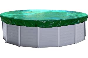 QUICK STAR Vinter Poolöverdrag runt 180 g/m² för poolstorlek 320 – 366 cm presenning mått ø 420 cm