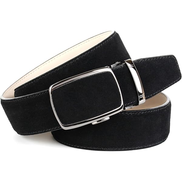 Vascavi Ledergürtel – 4,5 Cm Breit, Echtes Leder, Made In Germany, Unisex (Schwarz, AM62-PL)