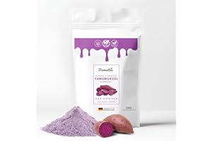 ‎BIOMATEA Biomatea Lila Yamswurzel-Pulver, Purple Ube Powder, 100g gemahlen – 100% Natur, ohne Zusatzstoffe, violetter Ube Pulver, Vegan, perfekt für Ube-latte, dessert, backen