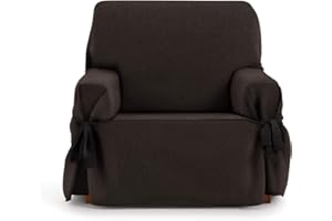Eysa Funda de sofá Universal de Lazos Rabat 1 Plaza Color 07/Marrón