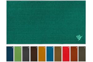 OLIVO TAPPETI OLIVO.shop | SMART Tappeto cucina moderno multiuso, tappeto cucina antiscivolo lavabile, passatoia corridoio antiscivolo, vari colori e misure (VERDE PETROLIO, 50x130 cm)