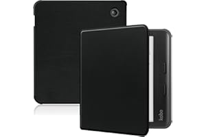 Vakarey Ultra Sottile Magnetica Cover per Kobo Libra Colour Custodia,Nero