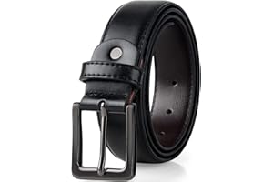maikun Black Leather Belts for Men,Mens Belts Leather Black