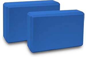 Zangco 2-Pack High-Density Yoga Blocks - Non-Slip EVA Foam Support for Yoga, Pilates, and Flexibility Training