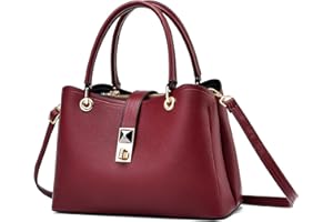 NICOLE & DORIS Ladies Handbags Small Top Handle Bags Crossbody Bag Phone Bag PU Leather Shoulder Bag with Lock Closure Women Handbags for Casual Daily