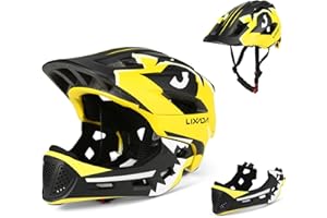Lixada Casco Integral Niños Desmontable Casco de Seguridad Deportivo Casco Bicicleta Casco Bicicleta Niños Casco para Deportes para Niños Casco de Seguridad para Ciclismo Patinaje