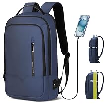 Sac à Dos HEROIC KNIGHT 15,6" Extensible 20L - Antivol, Imperméable, Léger - Pour Bureau, École, Voyage - Noir