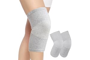 LOKXMVE Ginocchiera Ortopedica Elastica 2 Pezzi Tutore Fascia Ginocchio Sport Traspirante Tutore Ginocchio per Uomo Donne Ginocchiera per Artrosi Ginocchio Supporto per Artrite Corsa Dolore alle Articolazion