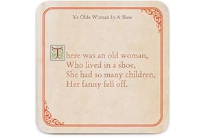 Brainbox Candy - Funny Rude 'Woman in Shoe Coaster' - Small Gift Ideas for Him Her - Friends Birthday - Housewarming Present - New Home Gift - Funny Gifts for Women Men