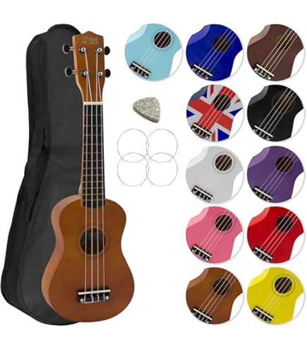 Ukulele Soprano 3rd Avenue Per Principianti - 21 Pollici, 4 Corde Nylon, Con Borsa Gratuita - Verde Pastello - Foto 1