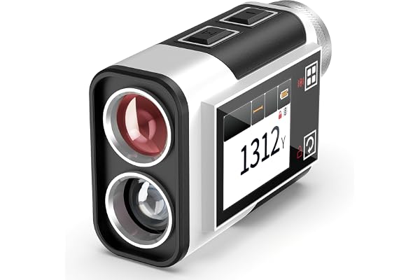 Télémètre de Golf CIGMAN 1312 Yards, précision ± 1 m, écran Tactile latéral avec Compensation de Pente, oculaire 25 mm, télémètre Laser Rechargeable de Type C pour Terrain de Golf
