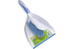 Spontex Pelle et balayette | Balayette grande capacité | Poils durables et rebord souple en caoutchouc | Compact | Design léger