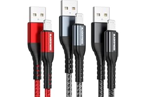 BLACKSYNCZE Cavo iPhone [3Pezzi 2M] Certificato MFi Cavo Lightning Nylon Cavo Caricatore iPhone Carica Rapida Compatibile con iPhone 14 13 12 11 Pro Max Mini XR XS X Max 8 7 6s 6 Plus 5s 5c SE 2020