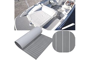 Hzkaicun EVA Teck Synthétique Tapis Bateau Revêtement Sol Tapis Pad Antidérapant Bateau Mousse Lattes Teck Bateau Rouleau Teck Pont pour Bateau Moteur Yacht Kayak Bateau de Pêche à Voile