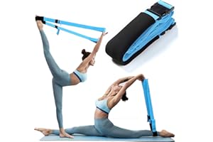 XEMZ Fitness Stretch Strap - Adjustable Leg Stretch Band to Improve Body Flexibility, Premium Stretching Equipment for Exercise, Physical Therapy Rehab, Ballet Dance Gymnastics Cheerleading Training