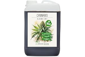 GREEN HOME LOVE NATURE Green Home BIO Cannabis Dünger All in One Konzentrat 3 Liter | Cannabis Dünger Blüte | Dünger Cannabis Pflanzen | Dünger für Cannabispflanzen | Hanf Dünger | Grow Dünger | Grow & Bloom