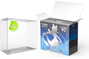 MINTKEEPER Lot de 10 présentoirs compatibles avec les boîtes Pokémon Elite Trainer Box, épaisseur 0,5 mm, 19,1 x 9,1 x 16,8 cm