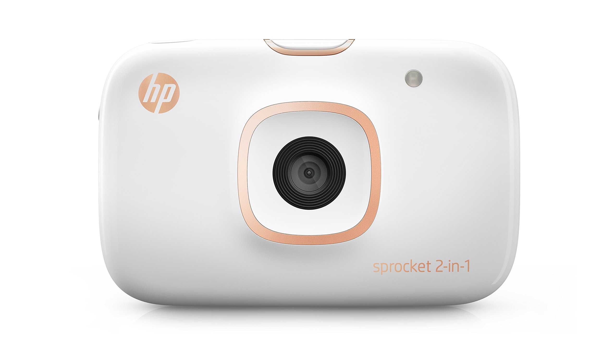 HP Sprocket 2-in-1 Portable Photo Printer & Instant Camera, Print Social Media Photos on 2x3 Sticky-Backed Paper (2FB96A)
