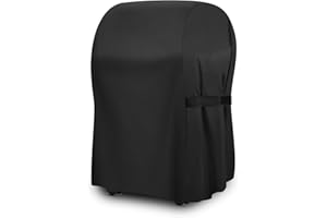 DIJIA Copertura barbecue da esterno 76 cm per Weber serie 210 con bordi ripiegati, impermeabile in tessuto Oxford (76 x 66 x 109 cm)