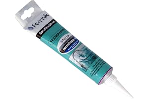Fermit silikon 100 ml rör – transparent – lämplig för tätningar, luktfri – temperaturområde -40 °C till +120 °C – förblir permanent elastisk – rengöringsmedelsbeständig/T381199