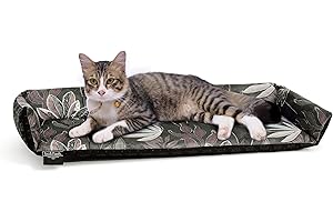 bo&flash Katzen Fensterkissen San Francisco Max – Hochwertiges Katzenbett Fenster – Waschbares Katzenkissen 62 × 27 × 10 cm – Katzen Zubehör – Anti-Rutsch-Beschichtung Cat Bed