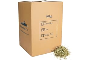 THE LITTLE HAY CO. Little Hay Co Classic Cotswold Sweet Hay | Eco Box | Clean, Green, Fresh & Fragrant! | Rabbits, Guinea Pigs, Hamsters, Degus | (10kg)