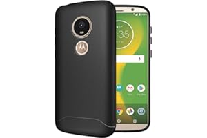 TUDIA Funda para Motorola Moto E5 Play, totalmente mate, ligera, [Arch S] TPU parachoques absorción de golpes cubierta para Motorola Moto E5 Play (negro)