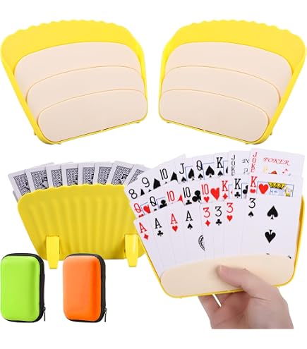4 Spielkartenhalter Aus Kunststoff – Für Kinder Ab 3 Jahre, Senioren & Kartenspiel-Fans
