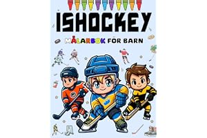 Ishockey Målarbok för barn.: Perfekt för barn som älskar ishockey.