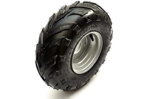 PETROLSCOOTER Wheel & Tyre 145x70-6 Knobbly Tread LHD Front/Rear Compatible Replacement For Suzuki LT50 Quad Bike ATV