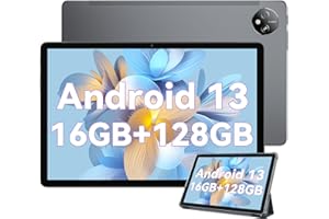 ‎BLACKVIEW Blackview Gaming Tablet 10 Zoll, Tab80 Tablet Android 13,16GB RAM + 128GB ROM(1TB TF), Octa-core, 4G LTE + 5G WiFi Tablet PC,1280x800 HD+IPS, 13MP+8MP Kamera 7680mAh Typ-C/Face ID/GPS/BT5.0/OTG