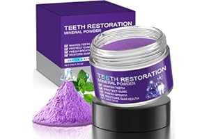 PHOMANTTONARY Polvere Sbiancante Denti 50g,Sbiancamento Dentale Professionale a Casa,Elimina Macchie da Caffè/Thè/Fumo, Per Denti Sensibili