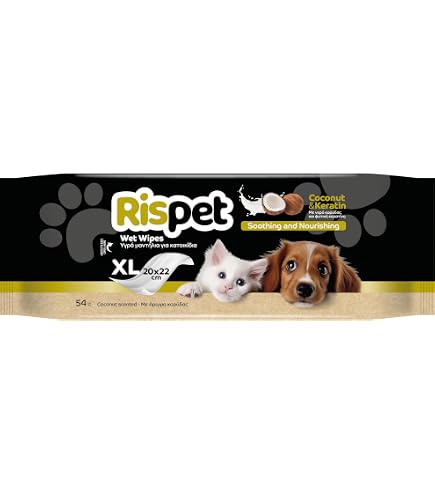 Camon Reinigungstücher Für Hunde & Katzen – 40 Stück, 30x20 Cm, Mit Meeresbrise-Duft, Sanft