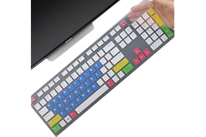 MUBUY-GOL Keyboard Cover for Dell KM636/KB216/Dell Optiplex 5250 3050 3240 5460 7450 7050/Dell Inspiron 3475/3670/3477 Dell Inspiron 27 7000 7700 7790, Inspiron 24 5000 5400 5490 All-in-One Keyboard Cover-CB