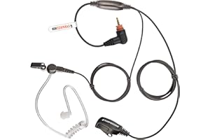 EARPIECE HUB Compatible with Motorola SL300 SL1600 SL2600 SL4000 SL4010 TLK100 TLK110 SLN1000 Covert Acoustic Tube Earpiece PTT Microphone