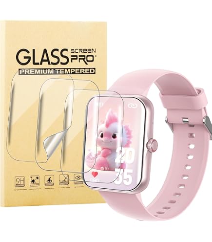 Pellicola Protettiva TPU Per Smartwatch PTHTECHUS T30 Bambini, 1.44 Pollici, Trasparente HD, 6 Pezzi Con Salviette