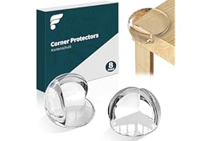 shinfly Ochraniacze narożników dla dzieci, 8 szt. Runda zabezpieczone narożniki dla niemowląt, przezroczyste meble ochrona narożników stołu, osłony bezpieczeństwa, biurko, łóżeczko, kominek narożniki