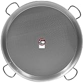 La Valenciana Vaello Campos Paella Pan Polished Steel 90 cm